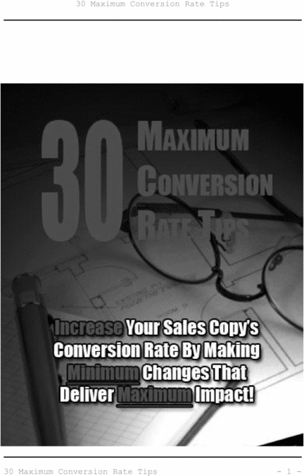 Product picture 30 Maximum Conversion Rate Tips