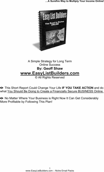 Product picture Easy List Builders